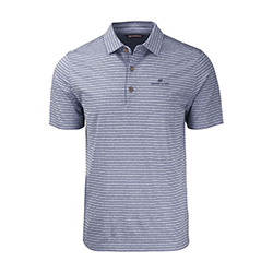 C&B FORGE HEATHER STRIPE 4-WAY STRETCH POLO - MENS