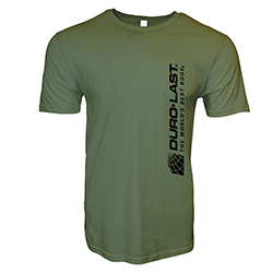 UNISEX SHIRT - MILITARY GREEN WITH HORIZONTAL LOGO